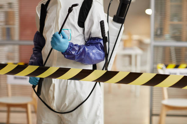 Professional Blood Cleanup technician working in Fairview, NC